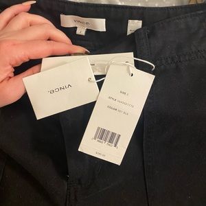 Vince Black wide leg black pants